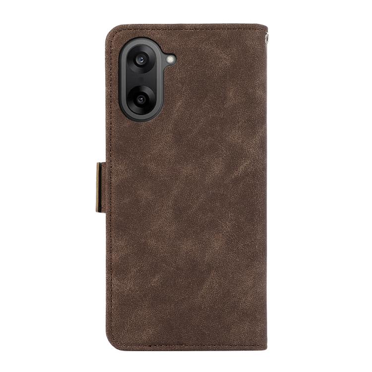For OnePlus Nord CE5 / Ace 5 Racing ABEEL Frosted Magnetic RFID Leather Phone Case