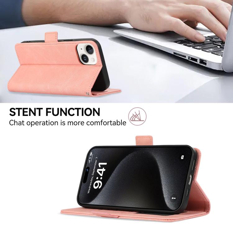 For OnePlus 15 ABEEL Frosted Magnetic RFID Leather Phone Case