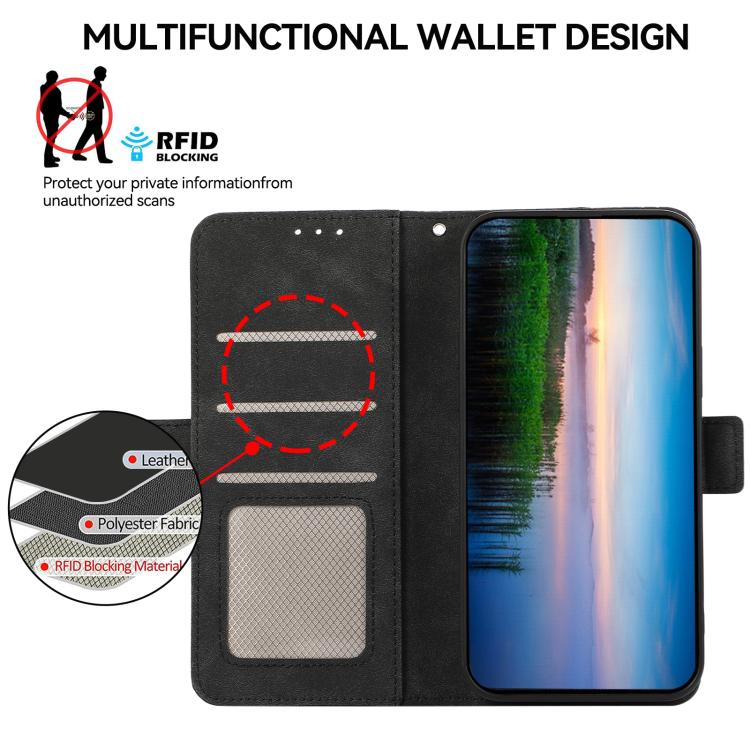 For OnePlus Turbo 6V / Turbo 6 ABEEL Frosted Magnetic RFID Leather Phone Case
