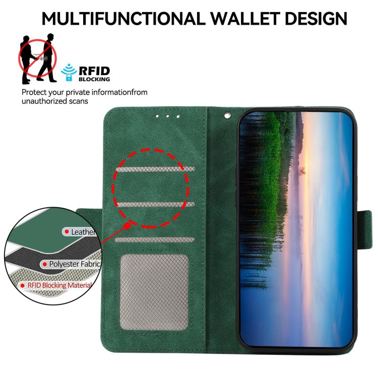 For OnePlus Turbo 6V / Turbo 6 ABEEL Frosted Magnetic RFID Leather Phone Case