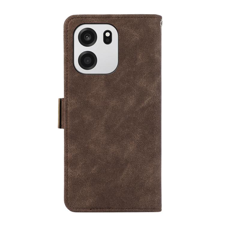 For OnePlus Turbo 6V / Turbo 6 ABEEL Frosted Magnetic RFID Leather Phone Case