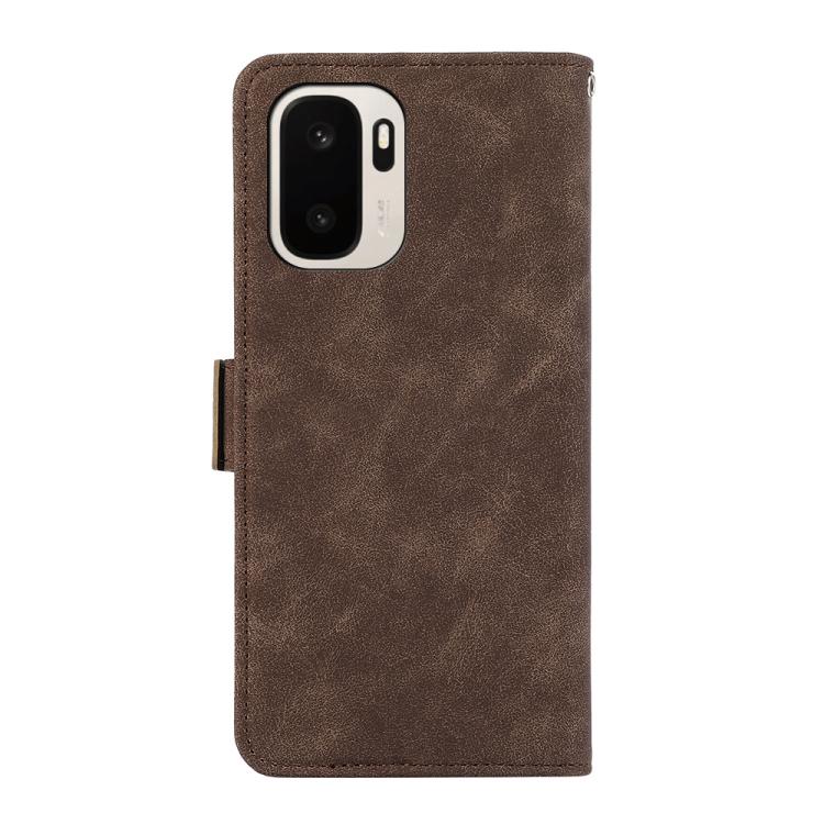 For OnePlus Ace 6 Ultra ABEEL Frosted Magnetic RFID Leather Phone Case
