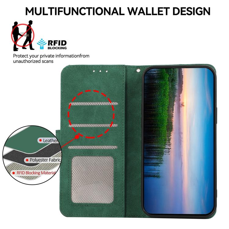 For OnePlus Turbo 6V / Turbo 6 ABEEL Color Block Magnetic RFID Leather Phone Case
