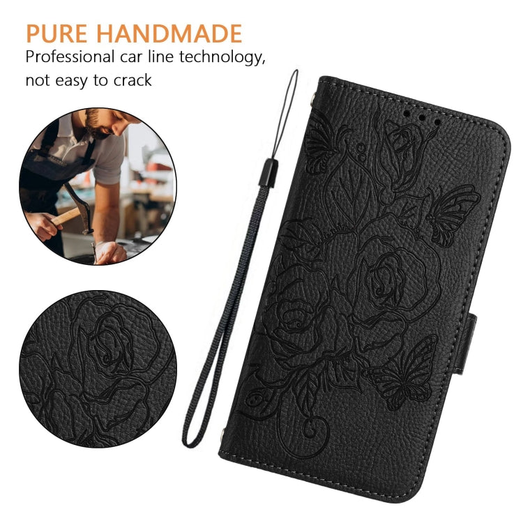 For Nothing CMF Phone 1 Embossed Rose RFID Anti-theft Leather Phone Case