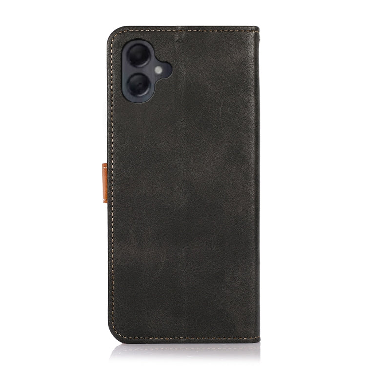 For Samsung Galaxy A06 4G KHAZNEH Dual-color Cowhide Texture Flip Leather Phone Case