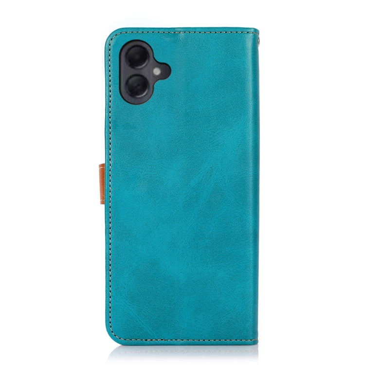 For Samsung Galaxy A06 4G KHAZNEH Dual-color Cowhide Texture Flip Leather Phone Case