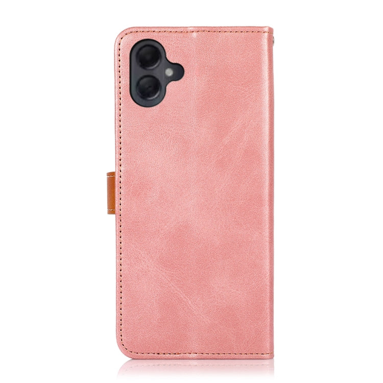 For Samsung Galaxy A06 4G KHAZNEH Dual-color Cowhide Texture Flip Leather Phone Case