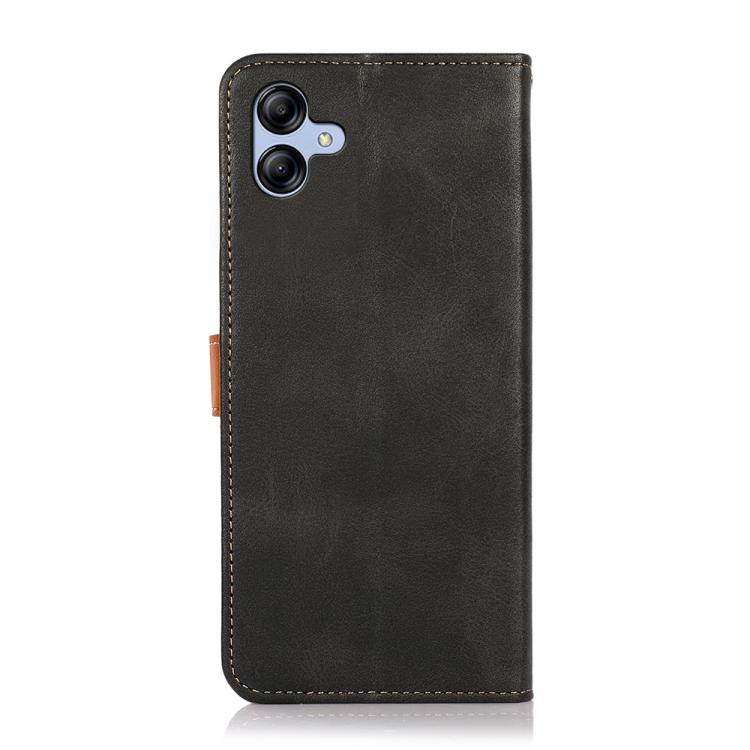 For Samsung Galaxy A07 5G KHAZNEH Dual-color Cowhide Texture Flip Leather Phone Case