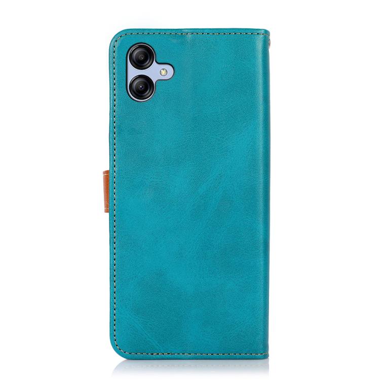 For Samsung Galaxy A07 5G KHAZNEH Dual-color Cowhide Texture Flip Leather Phone Case