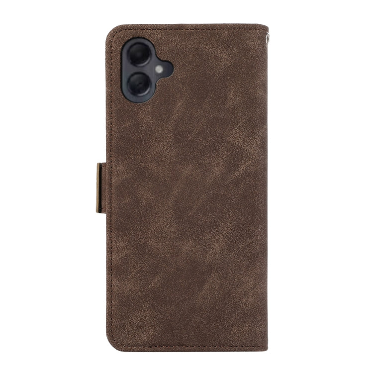 For Samsung Galaxy A06 4G ABEEL Frosted Magnetic RFID Leather Phone Case