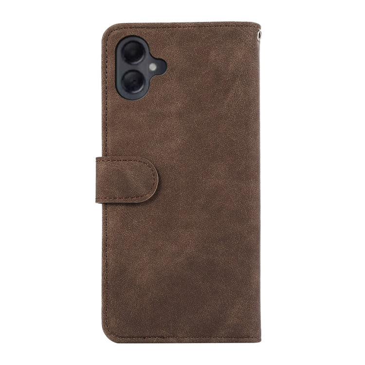 For Samsung Galaxy A06 4G ABEEL Color Block Magnetic RFID Leather Phone Case