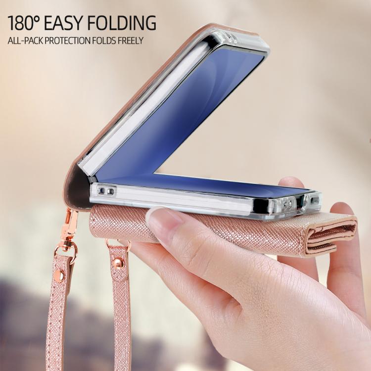 For Samsung Galaxy Z Flip7 5G VIETAO Portable Organ Style Wallet PU Phone Case