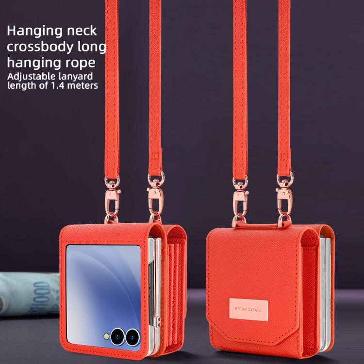 For Samsung Galaxy Z Flip7 5G VIETAO Portable Organ Style Wallet PU Phone Case