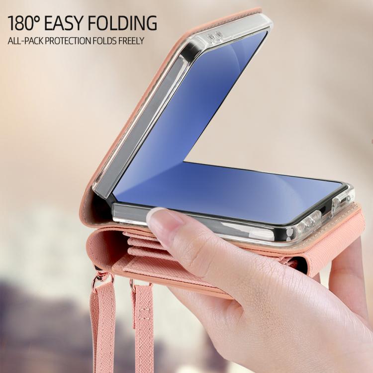 For Samsung Galaxy Z Flip7 5G VIETAO Portable Organ Style Wallet PU Phone Case