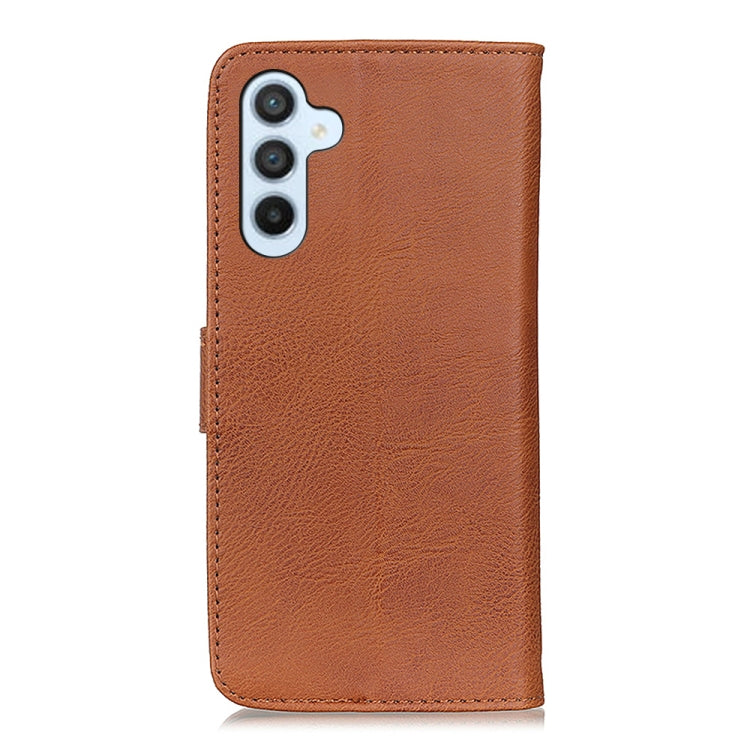 For Samsung Galaxy A56 5G KHAZNEH Cowhide Texture Horizontal Flip Leather Phone Case