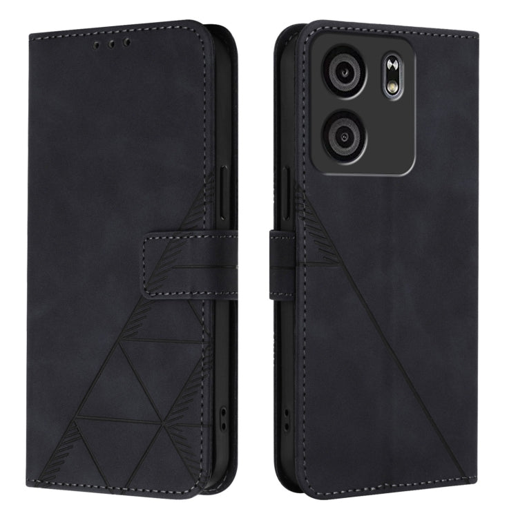 For BLU View 5 Crossbody 3D Embossed Flip Leather Phone Case