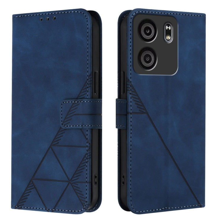 For BLU View 5 Crossbody 3D Embossed Flip Leather Phone Case