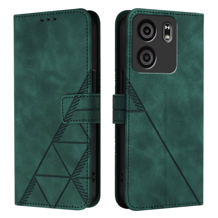 For BLU View 5 Crossbody 3D Embossed Flip Leather Phone Case