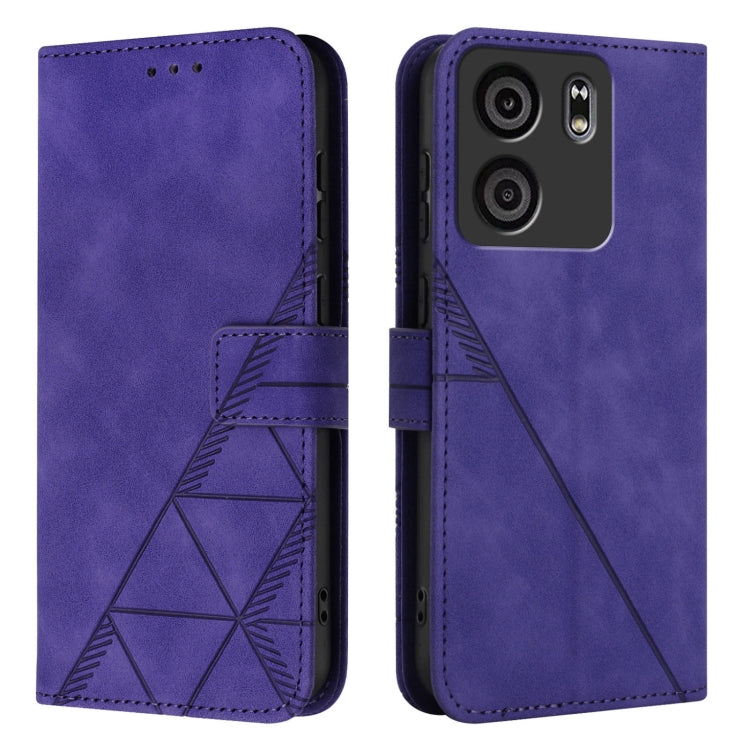 For BLU View 5 Crossbody 3D Embossed Flip Leather Phone Case
