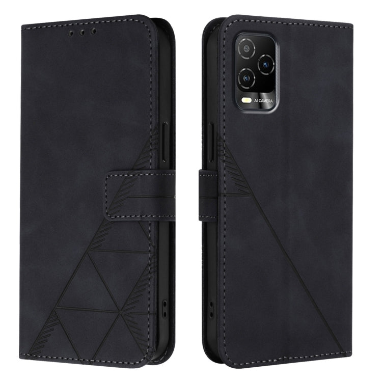 For BLU View 5 Pro Crossbody 3D Embossed Flip Leather Phone Case