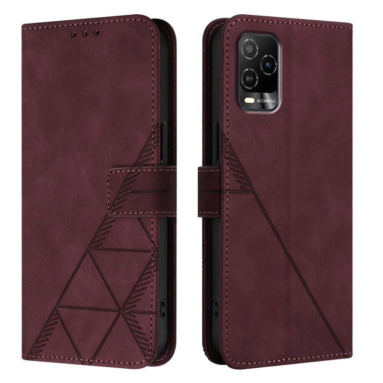 For BLU View 5 Pro Crossbody 3D Embossed Flip Leather Phone Case