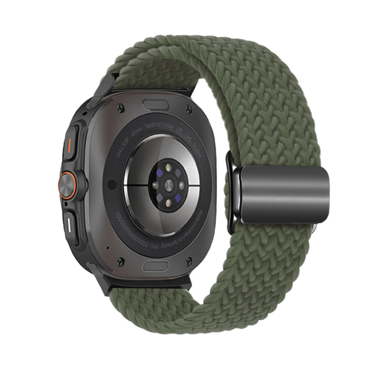 For Samsung Galaxy Watch Ultra 47mm / Ultra 2025 Nylon Loop Magnetic Buckle Watch Band
