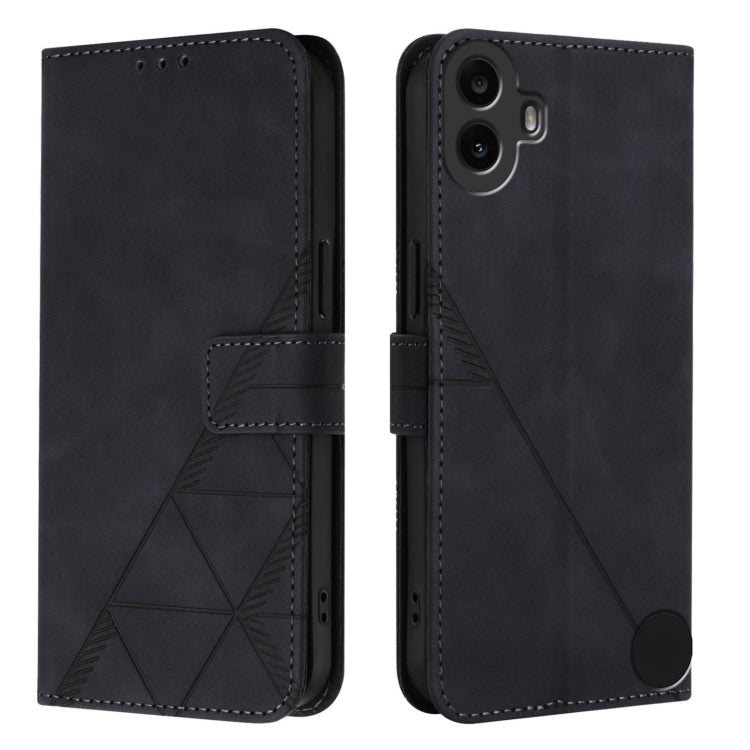 For Nothing CMF Phone 1 Crossbody 3D Embossed Flip Leather Phone Case