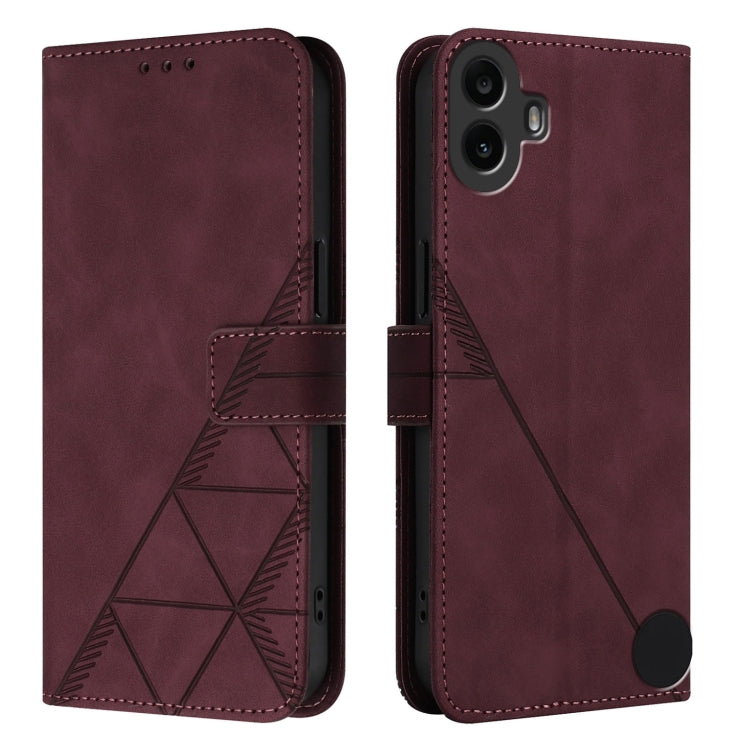 For Nothing CMF Phone 1 Crossbody 3D Embossed Flip Leather Phone Case