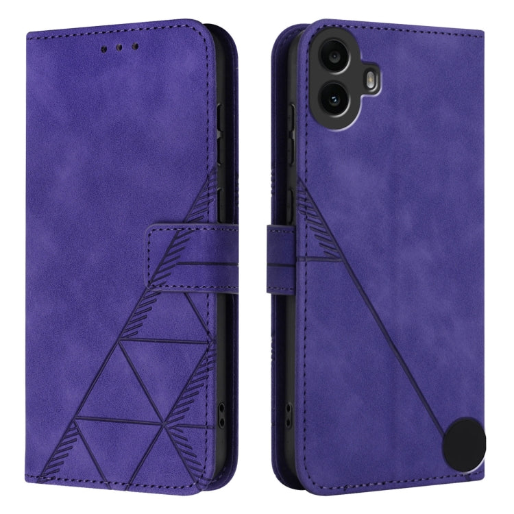 For Nothing CMF Phone 1 Crossbody 3D Embossed Flip Leather Phone Case