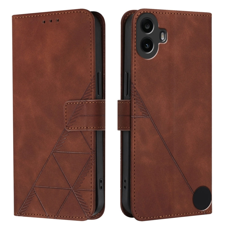 For Nothing CMF Phone 1 Crossbody 3D Embossed Flip Leather Phone Case