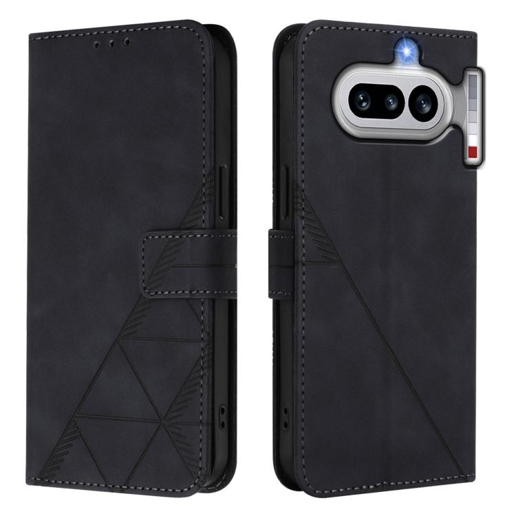 For Nothing Phone 4a Crossbody 3D Embossed Flip Leather Phone Case
