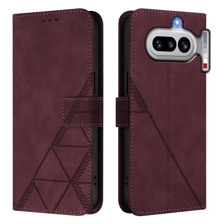 For Nothing Phone 4a Crossbody 3D Embossed Flip Leather Phone Case