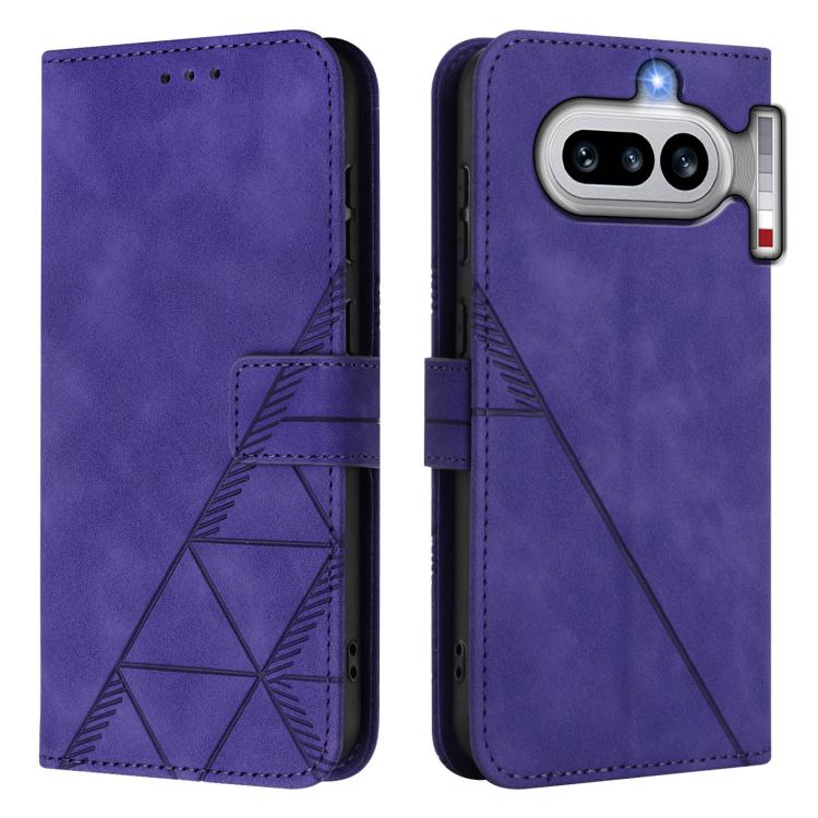 For Nothing Phone 4a Crossbody 3D Embossed Flip Leather Phone Case