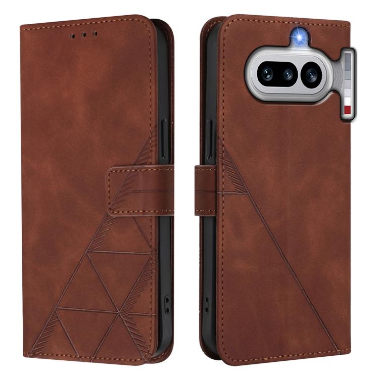 For Nothing Phone 4a Crossbody 3D Embossed Flip Leather Phone Case