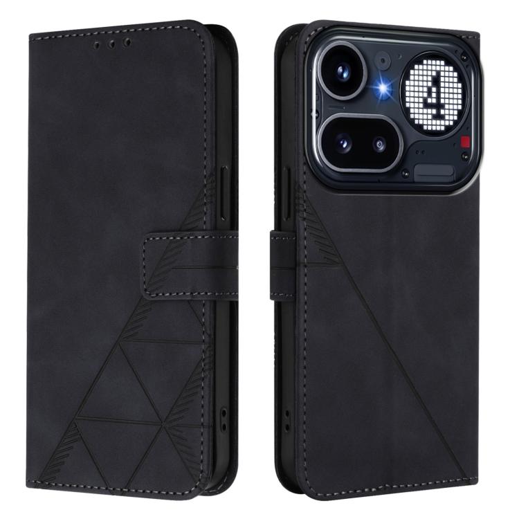 For Nothing Phone 4a Pro Crossbody 3D Embossed Flip Leather Phone Case