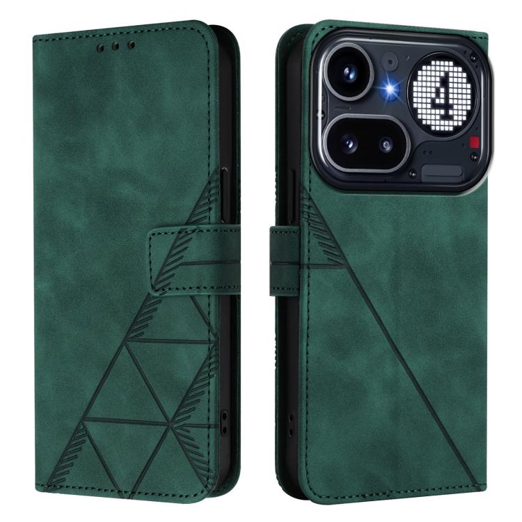 For Nothing Phone 4a Pro Crossbody 3D Embossed Flip Leather Phone Case