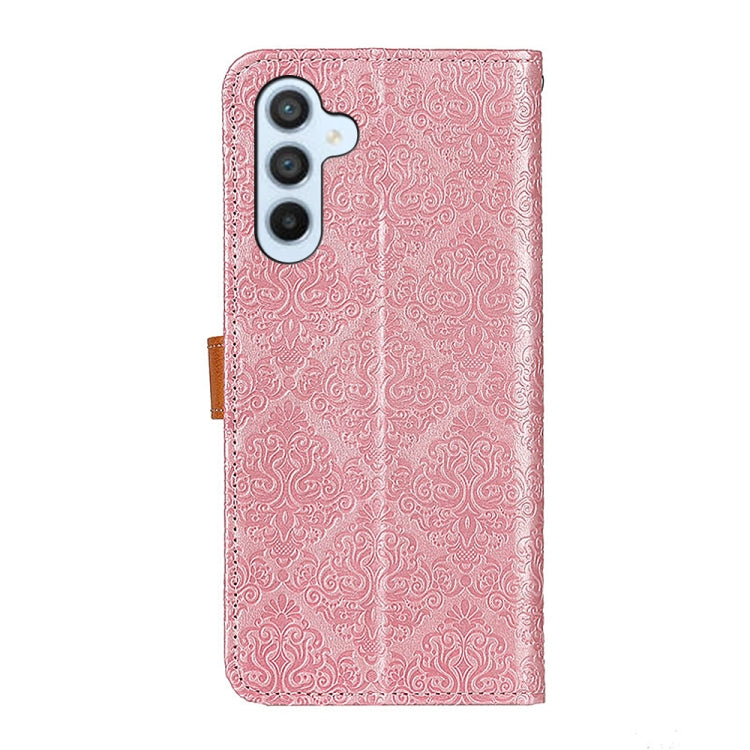 For Samsung Galaxy A26 5G European Floral Embossed Leather Phone Case