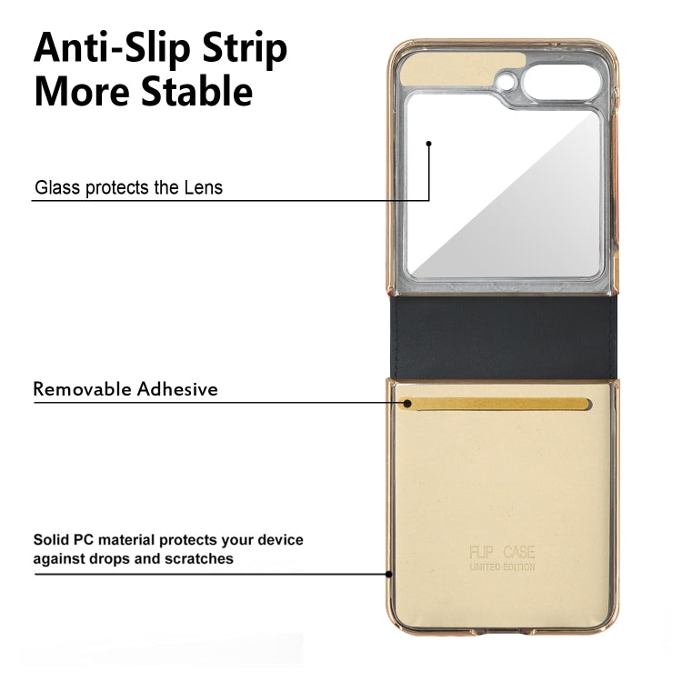 For Samsung Galaxy Z Flip6 / Flip7 FE Guiya Series Handbag Design Leather Phone Case