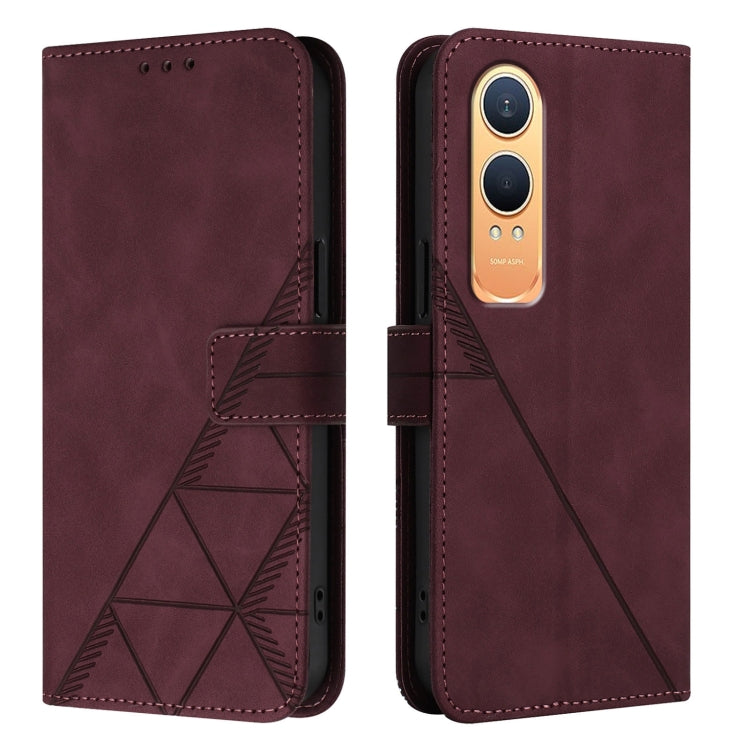 For OnePlus Nord CE4 Lite  Crossbody 3D Embossed Flip Leather Phone Case