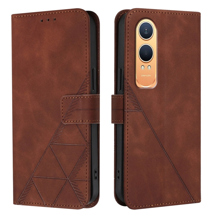 For OnePlus Nord CE4 Lite  Crossbody 3D Embossed Flip Leather Phone Case