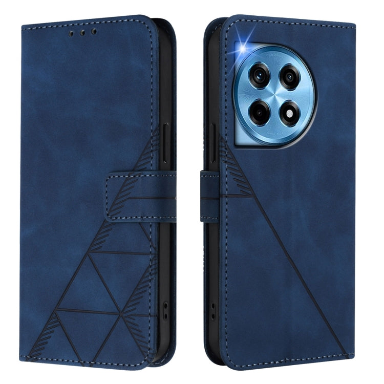 For OnePlus 12 5G Global Crossbody 3D Embossed Flip Leather Phone Case