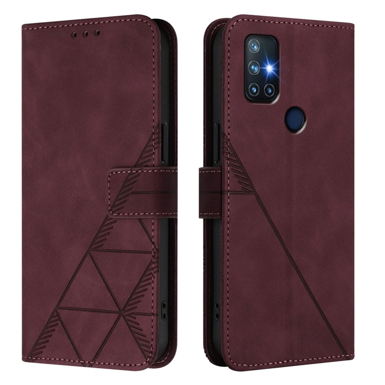 For OnePlus Nord N10 5G Crossbody 3D Embossed Flip Leather Phone Case