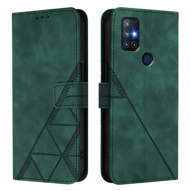 For OnePlus Nord N10 5G Crossbody 3D Embossed Flip Leather Phone Case