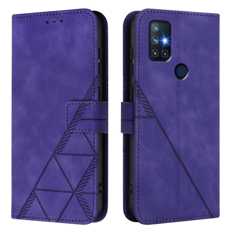 For OnePlus Nord N10 5G Crossbody 3D Embossed Flip Leather Phone Case