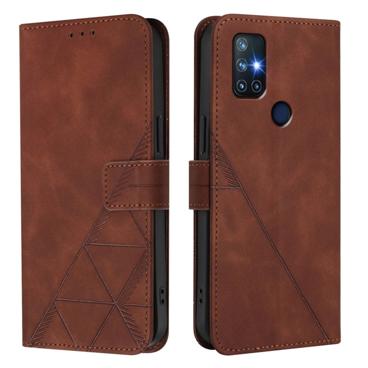 For OnePlus Nord N10 5G Crossbody 3D Embossed Flip Leather Phone Case
