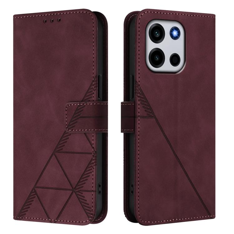 For OnePlus Turbo 6 / Turbo 6V Crossbody 3D Embossed Flip Leather Phone Case