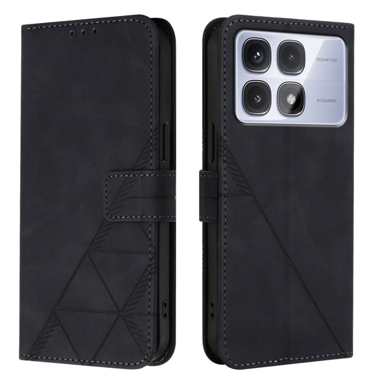 For Redmi K70 Ultra 5G Global Crossbody 3D Embossed Flip Leather Phone Case