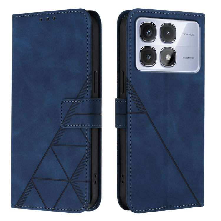 For Redmi K70 Ultra 5G Global Crossbody 3D Embossed Flip Leather Phone Case