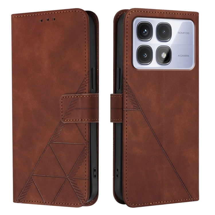 For Redmi K70 Ultra 5G Global Crossbody 3D Embossed Flip Leather Phone Case