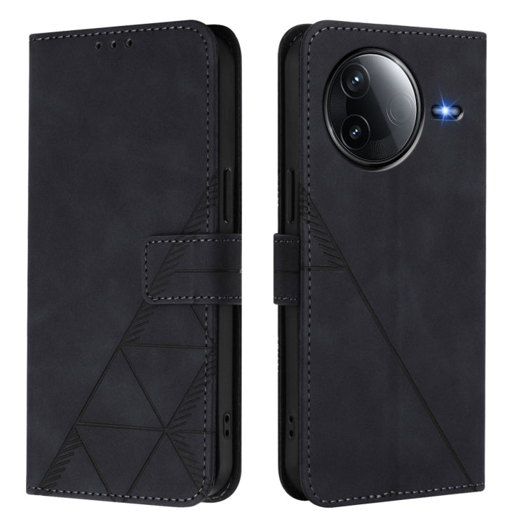 For Redmi K80 / K80 Pro Crossbody 3D Embossed Flip Leather Phone Case